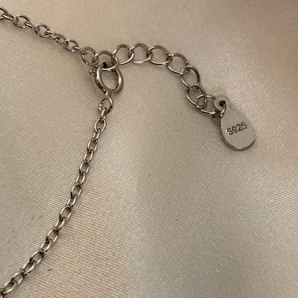 925 STERLING SILVER CZ MAPLE LEAF CHAIN BRACELET - Picture 4 of 9